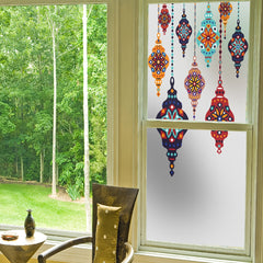 Vintage Pattern Retro Hanging Lamp Wall Sticker