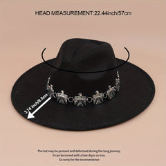 Vintage Western Felt Hat with Detachable Hat Band