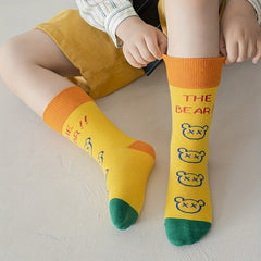 5 Pairs Children s Socks Girls Casual Sports Socks Letters Print Street Style