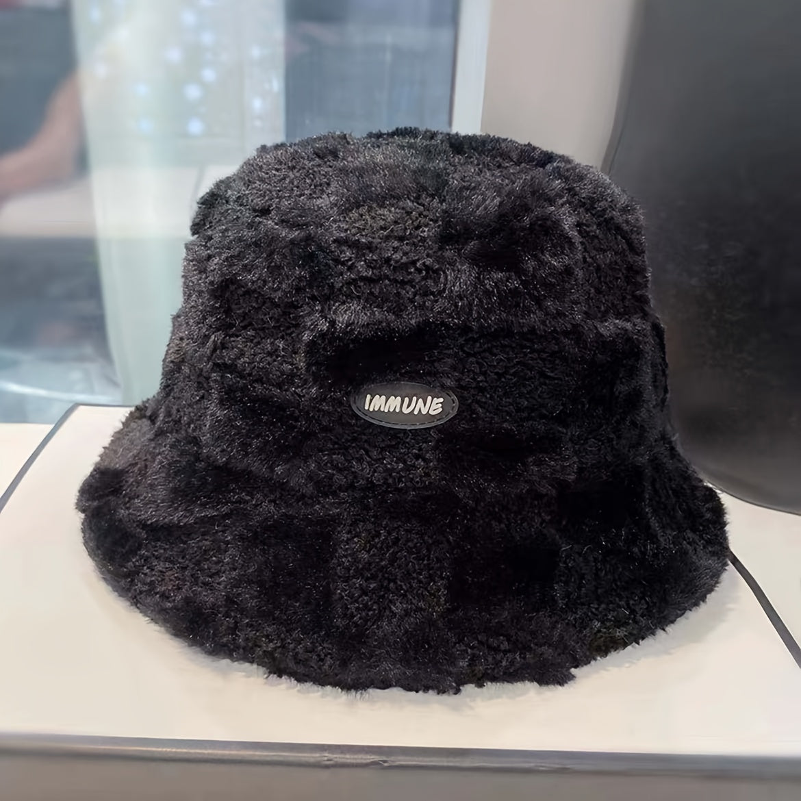 Winter Bucket Hat Fluffy Casual Warm Fisherman Hats For Men Women