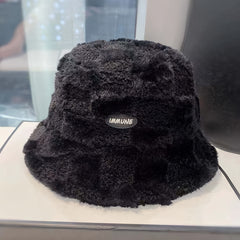 Winter Bucket Hat Fluffy Casual Warm Fisherman Hats For Men Women