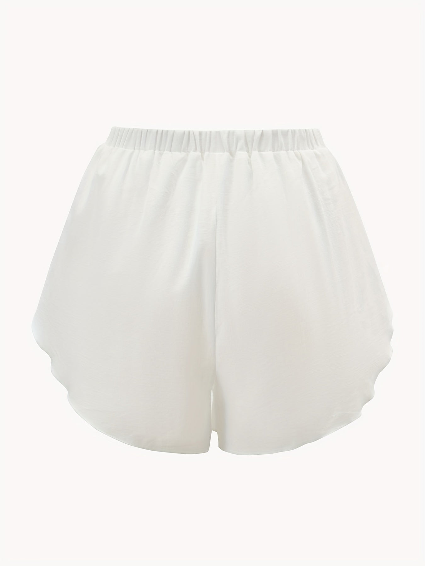 Casual Beach Wear Shorts Tie Waist Women's Clothing