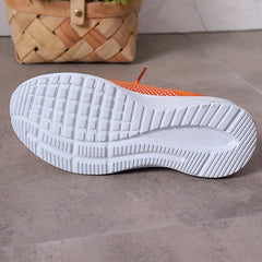 Women's Breathable Woven Sneakers Casual Lace Up Outdoor Shoes