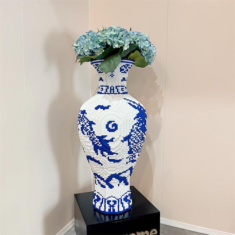 Creative Porcelain Vase Building Blocks Set - Fun Holiday & Birthday Party Game