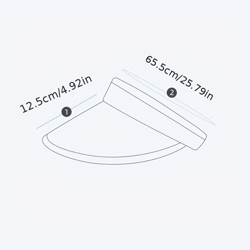 Wide Brim UV Protection Visor Hat for Women