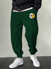 Men's Peace Skull Graphic Sweatpants Casual Drawstring Joggers
