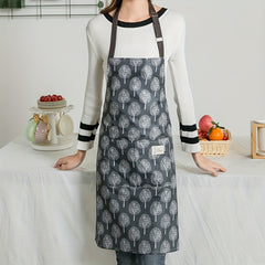 Adjustable Unisex Polyester Apron Solid Chef Waiter BBQ Apron with Pocket