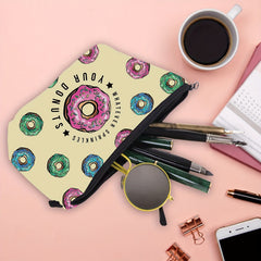 Donut Makeup Bag Waterproof Travel Cosmetic Bag with Zipper Pouch