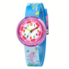 Cartoon Rainbow Little Horse Children's Watch Bee Dolphin Silicone Quartz Watch