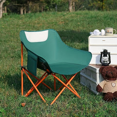 High Back Folding Camping Chair Lightweight & Sturdy Steel Portable Chair