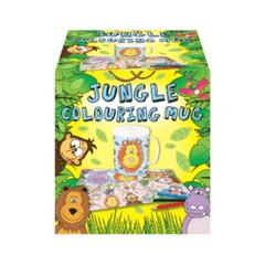 Jungle Colouring Mug for Creative Fun