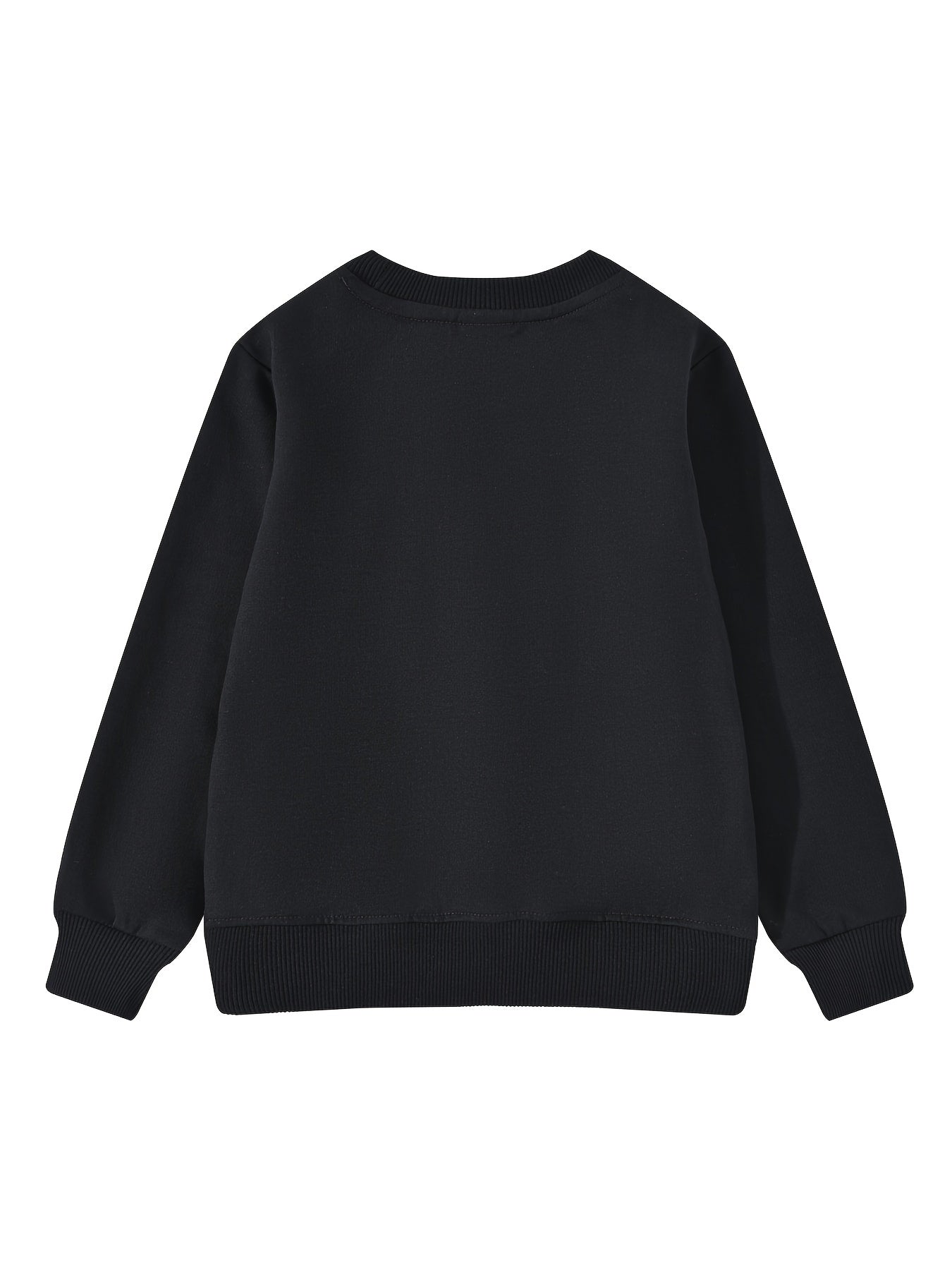 Kids Crewneck Sweatshirts Casual Solid T Shirt Pullover Tops Long Sleeve