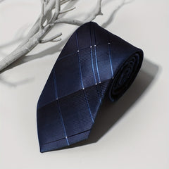 Men's Striped Plaid Suit Fabric Tie