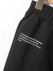 Boy's 2pcs Sweatshirt & Sweatpants Set Letter Print Kid's Clothes