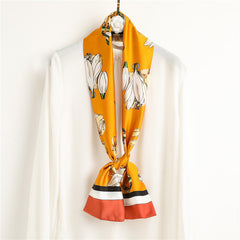Satin Scarf For Women Long Neck Scarf Silky Feel Hair Bag Wrist