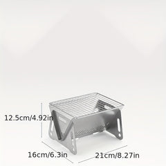 Portable Stainless Steel Mini BBQ Stove for Outdoor Cooking