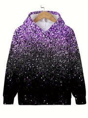 Gradient Sequin Effect Hooded Sweatshirt Boys Girls Kids Clothes Sports