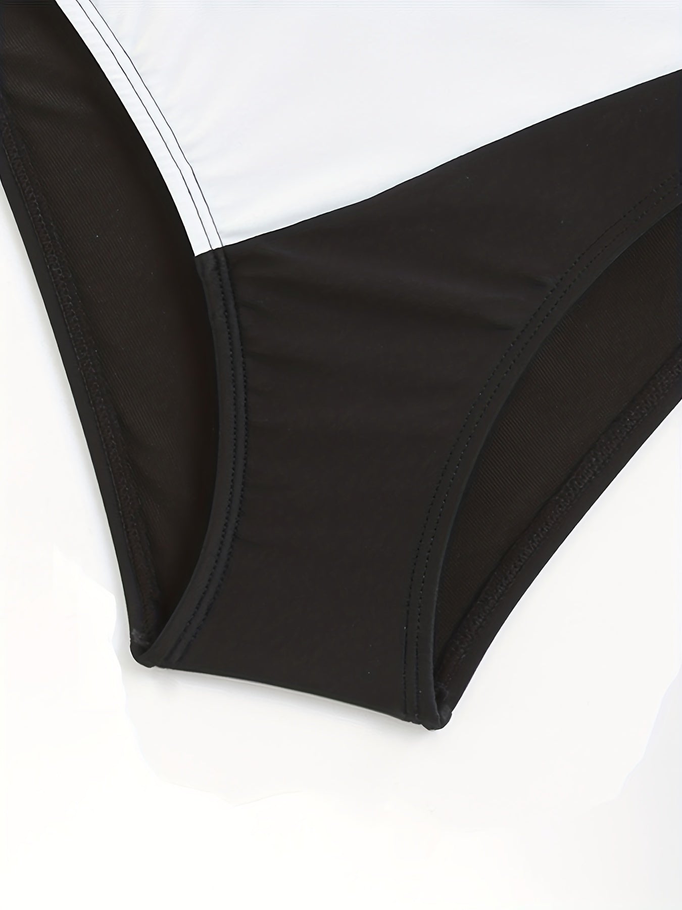 High Strech Block Bikini Bottoms for Women