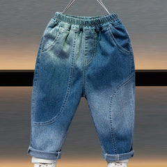 Boy's Cartoon Characters Denim Pants for Spring/Autumn