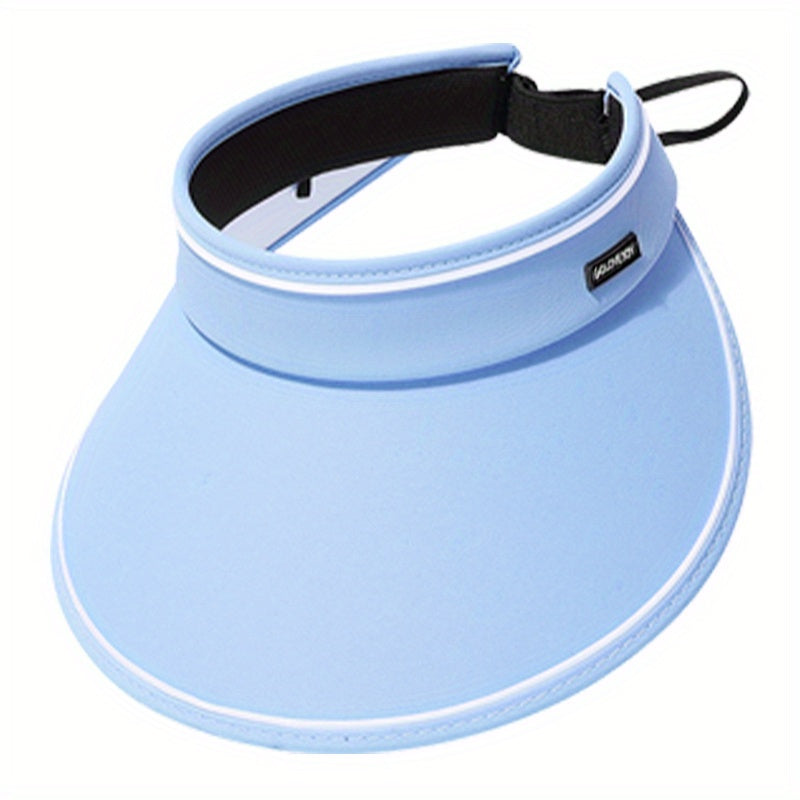 Wide Brim Foldable Visor Hat Adjustable Solid Outdoor Cycling Sun Hats