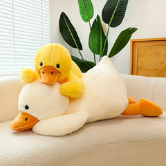 Fluffy Duck Plush Pillow Stuffed Animal Soft Dolls Floor Mat Birthday Gift