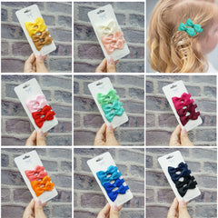 4pcs Girls Candy Bow Hair Clip And Sweet Hair Accessories