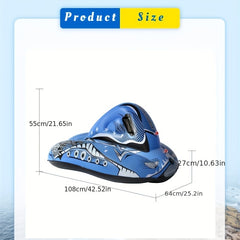 Inflatable Snow Sled Heavy Duty Snow Tube Fun Winter Games