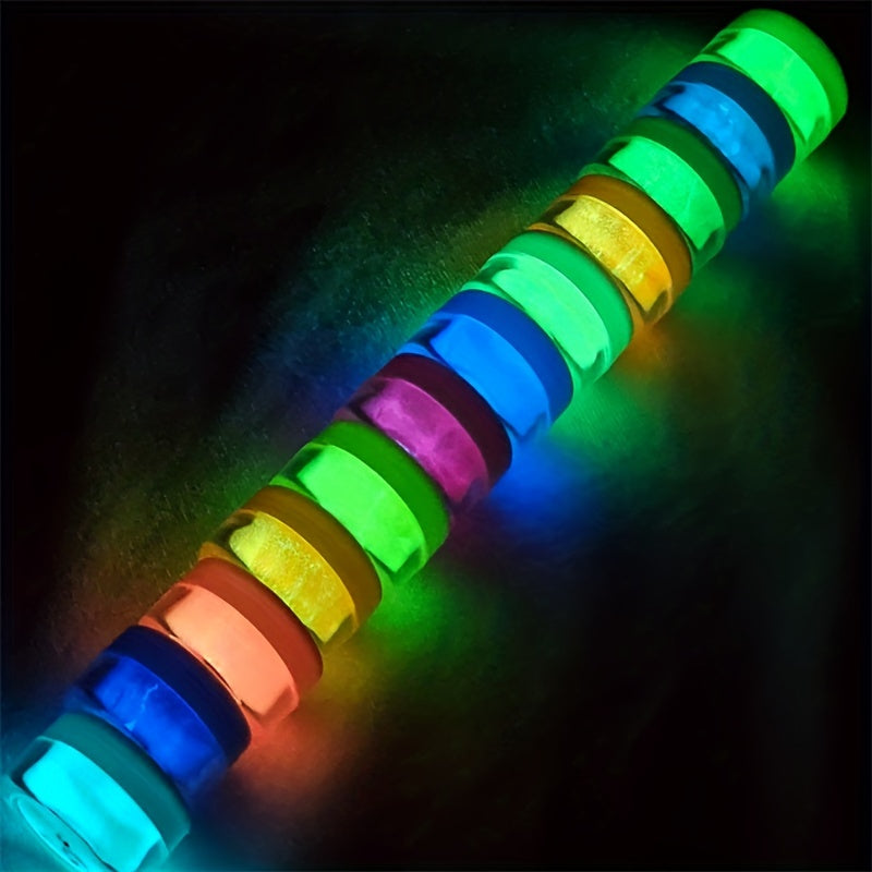 3-Color Set Glow-In-The-Dark Glitter Epoxy Resin Pigment 5g
