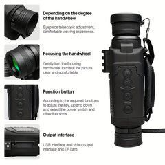 Digital Monocular Night Vision Goggles 5x Magnification