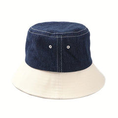 Splicing Cowboy Fishermans Hat Retro Unisex Sun Visor