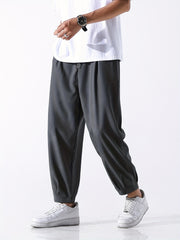 Men's Drawstring Pants Loose Casual Jogger Pants