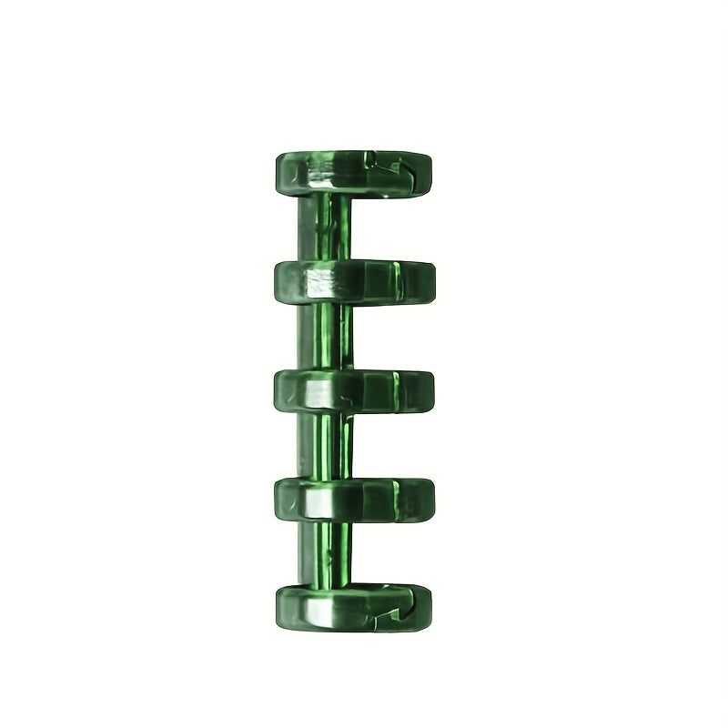 DIY 5 Hole Loose Leaf Buckle Ring Clip Coil Binding Strip Cover