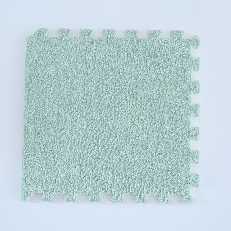 Soft Fluffy Foam Mats for Kids & Pets 11.8x11.8 Puzzle Floor Mat