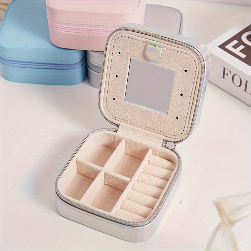 Personalized Travel Jewelry Case for Women - Initial Jewelry Box