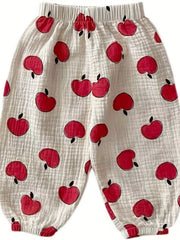 Baby's Love Graphic Trousers Loose Casual Pants