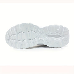 Men's Breathable Faux Leather Chunky Sneakers for Gym