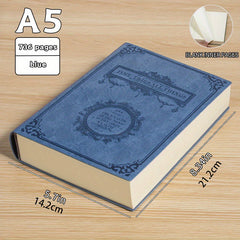 A5 PU Leather Hardcover Notebook 736 Pages Retro Pattern Sketchbook