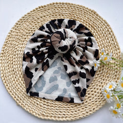 Leopard Print Baby Hat Soft and Comfortable for Newborns