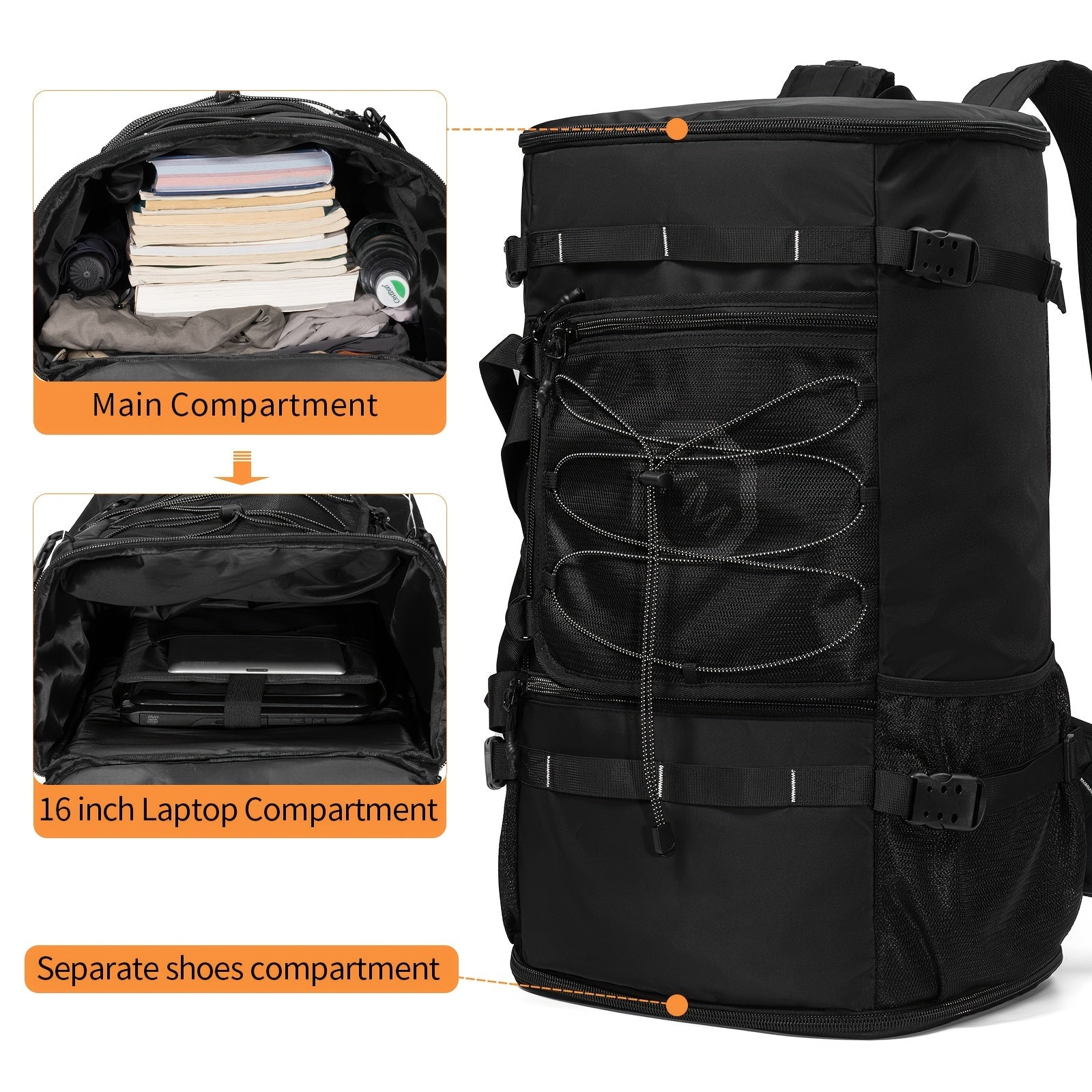 Large Capacity Snowboarding Backpack Men's Shoulder Travel Bag