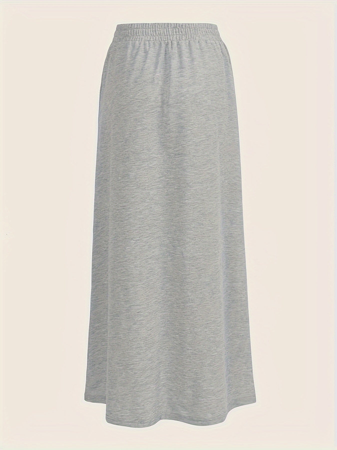 Sporty Skirt Women's Plus Elastic Drawstring Maxi Skirt