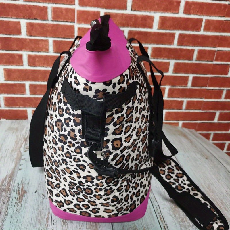 NEWTAG Outdoor Picnic Camping Insulated Bag Leopard Print Cooler Bag