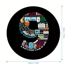 Stylish Round Gaming Mouse Pad Non-slip Rubber Mat for Office Computers Laptops