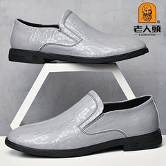 LAORENTOU Men's Slip On Smart Casual Shoes for Wedding Business