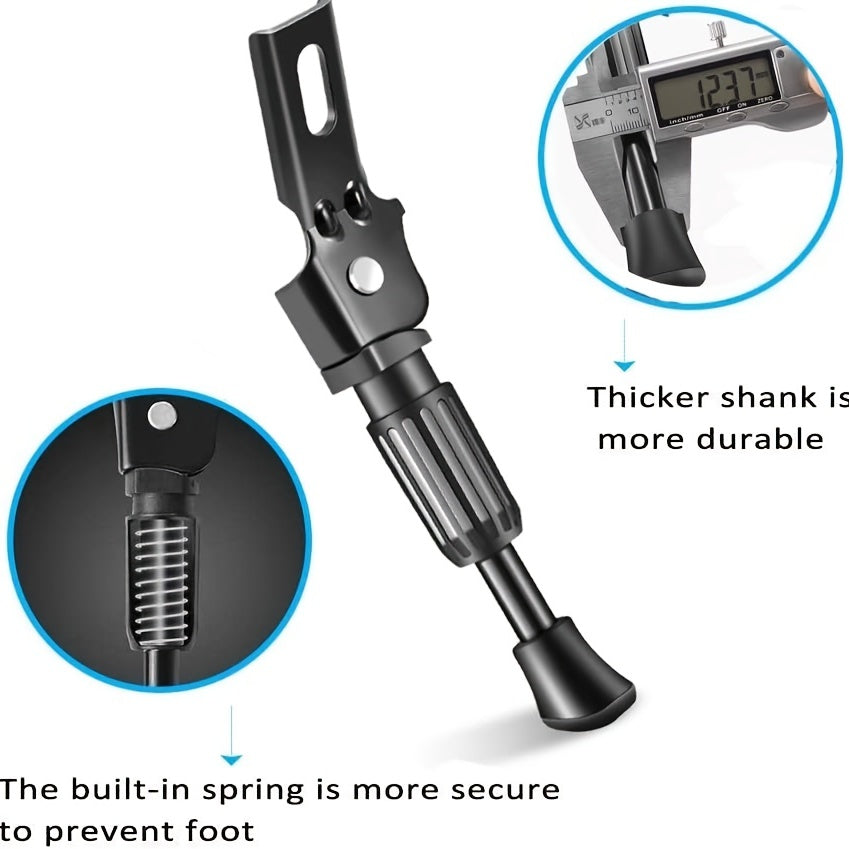 Bike Kickstand for 12-18 Inch Wheel Steel Bikes, Support Racks Replacement