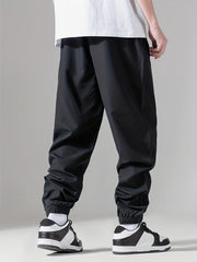 Men's Casual Sports Cargo Pants with Drawstrings and Pockets