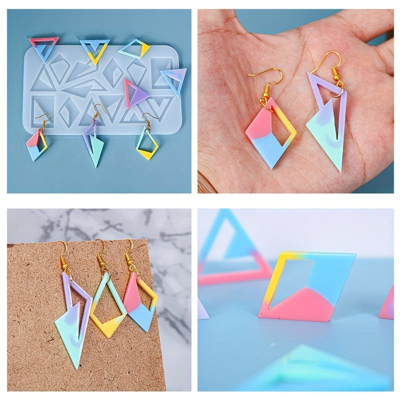 Epoxy Resin Mold Triangle Earrings Silicone Mold