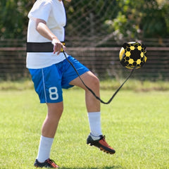 Soccer Kick Trainer Ball Elastic Juggling Net Belt