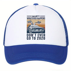 Car Print Outdoor Sports Sun Hat Mesh Ventilation Baseball Cap Sun Protection