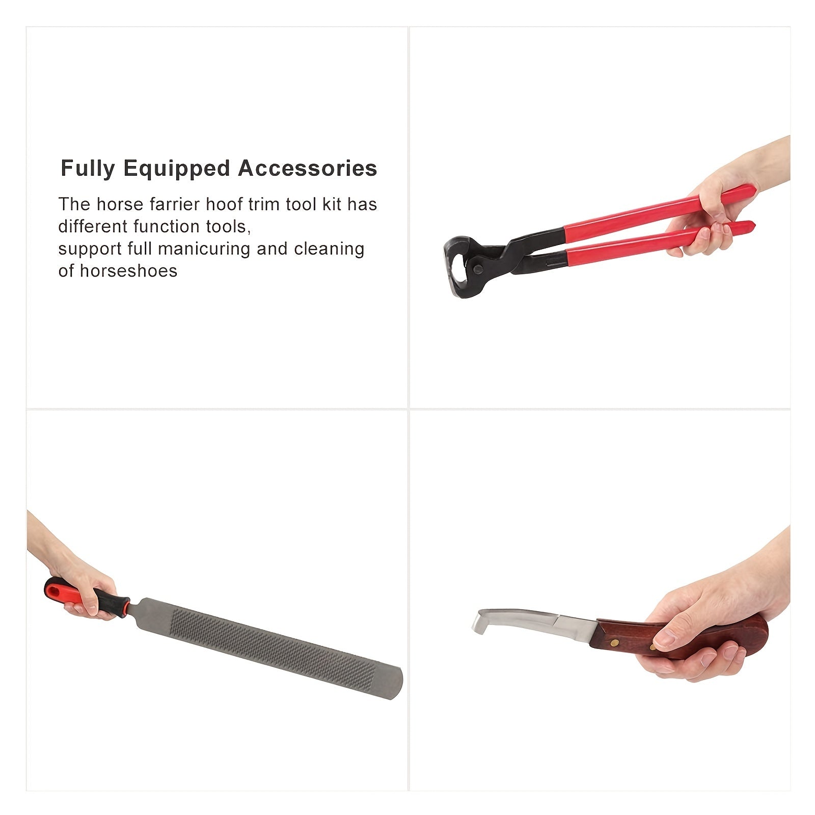 Professional Horse Farrier Hoof Trimmer Kit for Equine Care