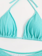 Sexy Bikini Set Women's Plus Halter Neck Bikini Two Piece Set